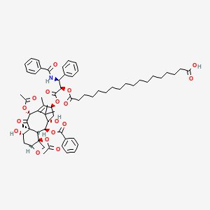 Chemical structure of Paclitaxel octadecanedioate