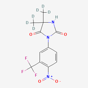 Chemical structure of Nilutamide-d6