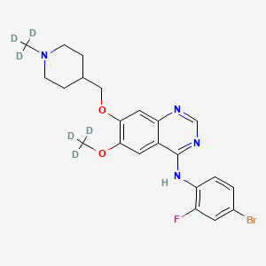 Chemical structure of Vandetanib-d6