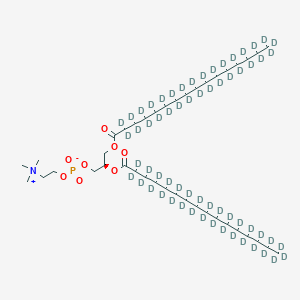 Chemical structure of 1,2-Dipalmitoyl-d31-sn-glycero-3-PC