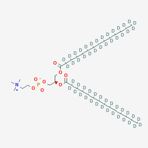 Chemical structure of 1,2-Dimyristoyl-d54-sn-glycero-3-PC