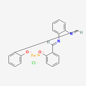Chemical structure of Chlorido[N,N'-disalicylidene-1,2-phenylenediamine]iron(III)