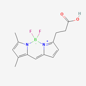 Chemical structure of BODIPY 503/512
