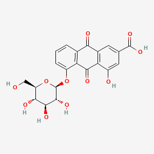 Chemical structure of Rhein-8-glucoside
