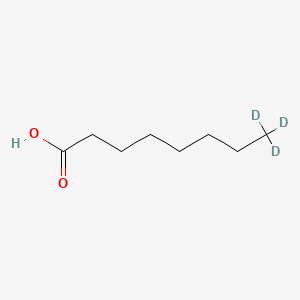 Chemical structure of Octanoic Acid-d3