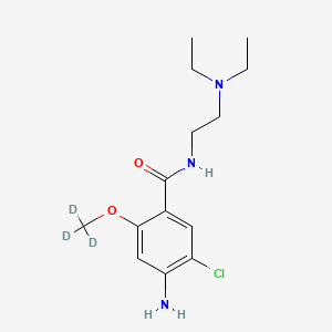 Chemical structure of Metoclopramide-d3