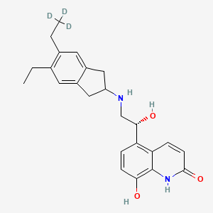 Chemical structure of Indacaterol-d3