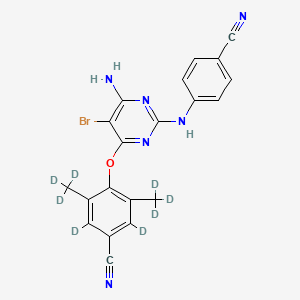 Chemical structure of Etravirine-d6