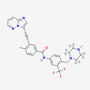 Chemical structure of Ponatinib-d8
