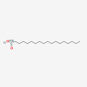 Chemical structure of Stearic Acid-13C