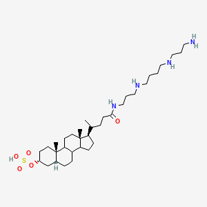 Chemical structure of C6 Biotin dihydro Ceramide (d18:0/6:0)