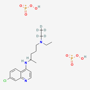 Chemical structure of Chloroquine-d5 (phosphate)