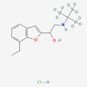Chemical structure of Bufuralol-d9 Hydrochloride