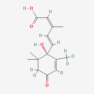 Chemical structure of (+)-Abscisic Acid-d6