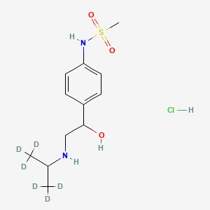 Chemical structure of Sotalol-d6 Hydrochloride