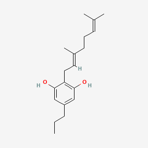 Chemical structure of Cannabigerovarin