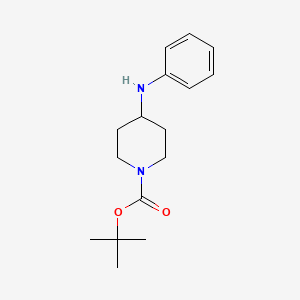 Chemical structure of 4-Anilino-1-Boc-piperidine