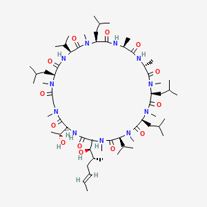 Chemical structure of Cyclosporin C