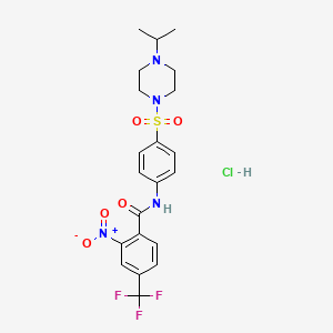 Chemical structure of RN 9893 hydrochloride