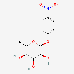 Chemical structure of 4-Nitrophenylrhamnoside