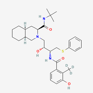 Chemical structure of Nelfinavir-d3