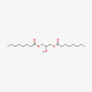 Chemical structure of 1,3-Dioctanoyl glycerol