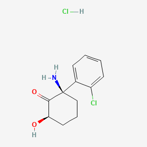 Chemical structure of (2R,6R)-Hydroxynorketamine (hydrochloride)