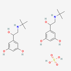Chemical structure of Terbutaline (hemisulfate)