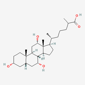 Chemical structure of Trihydroxycholestanoic Acid