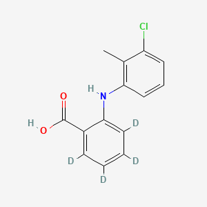 Chemical structure of Tolfenamic Acid-d4