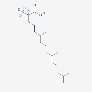 Chemical structure of Pristanic Acid-d3