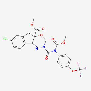 Chemical structure of (±)-Indoxacarb