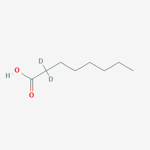 Chemical structure of Octanoic Acid-d2