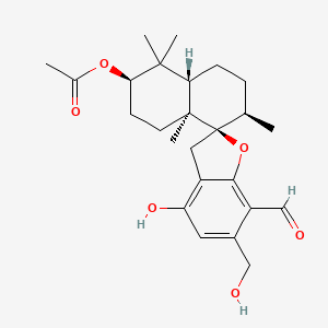 Chemical structure of Stachybotrysin B