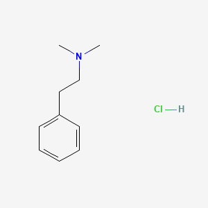 Chemical structure of N,N-Dimethylphenethylamine (hydrochloride)