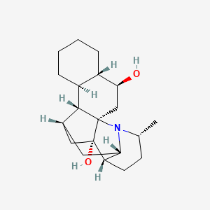 Chemical structure of (-)-Himgaline