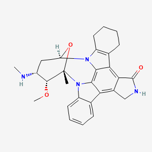 Chemical structure of 1,2,3,4-Tetrahydrostaurosporine