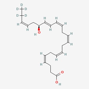 Chemical structure of 17(S)-HDHA-d5