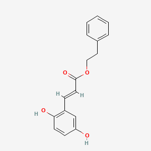 Chemical structure of 2,5-Dihydroxycinnamic Acid phenethyl ester
