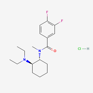 Chemical structure of 3,4-difluoro U-49900 (hydrochloride)