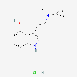 Chemical structure of 4-Hydroxy McPT Hydrochloride