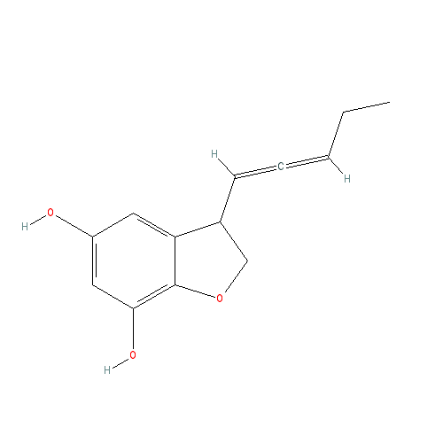 Chemical structure of Asperfuran