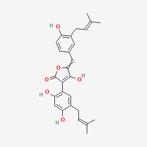 Chemical structure of Aspulvinone O