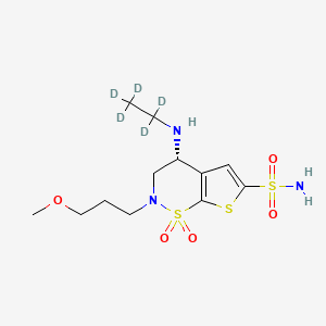 Chemical structure of Brinzolamide-d5