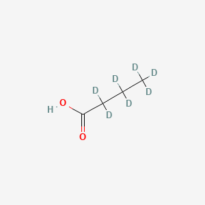 Chemical structure of Butyric Acid-d7