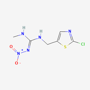 Chemical structure of Chlothianidin