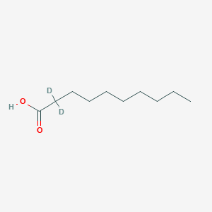Chemical structure of Decanoic Acid-d2