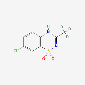 Chemical structure of Diazoxide-d3