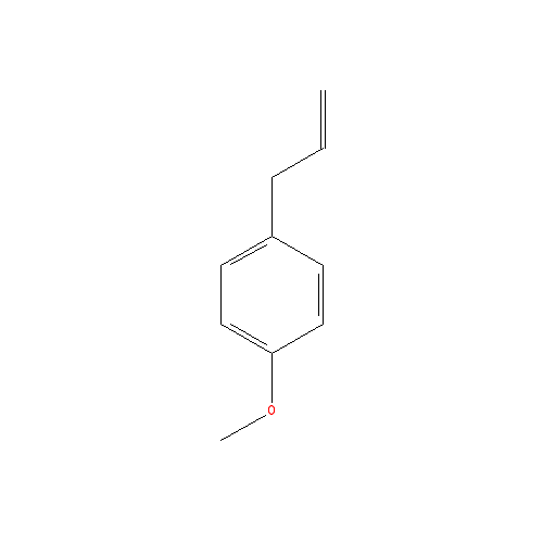 Chemical structure of Estragole