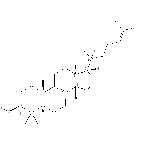 Chemical structure of Euphol Acetate